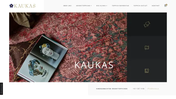 Website Screenshot: Kaukas Handels-Ges.m.b.H. - Orientteppich in 1010 Wien kaufen | Kaukas Handels GesmbH - Date: 2023-06-23 12:04:43