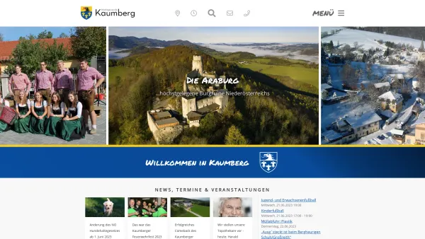 Website Screenshot: Gemeindeamt www.go4websign.at - Willkommen in Kaumberg - Marktgemeinde Kaumberg - Date: 2023-06-23 12:04:43