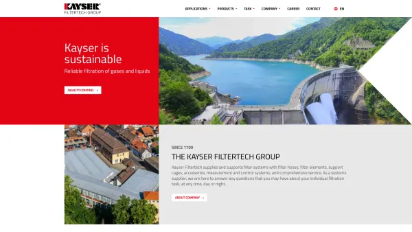 Website Screenshot: KAYSER FILTERTECH AUSTRIA GmbH - Home - Date: 2023-06-23 12:04:43