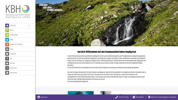 Website Screenshot: Rudres KEG - Startseite | Kommunalbetriebe Hopfgarten GmbH - Date: 2023-06-23 12:04:43