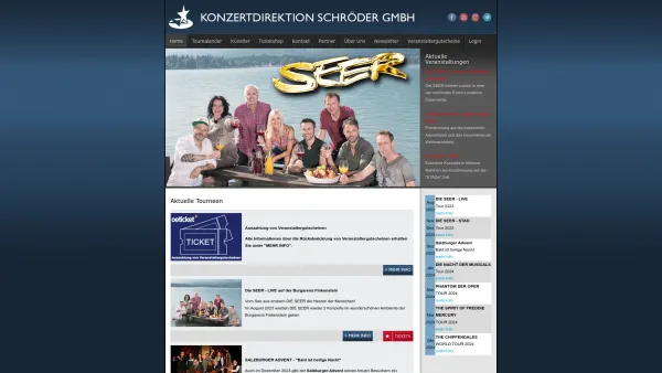 Website Screenshot: Konzertdirektion Schröder GmbH - Home - Date: 2023-06-14 10:41:07