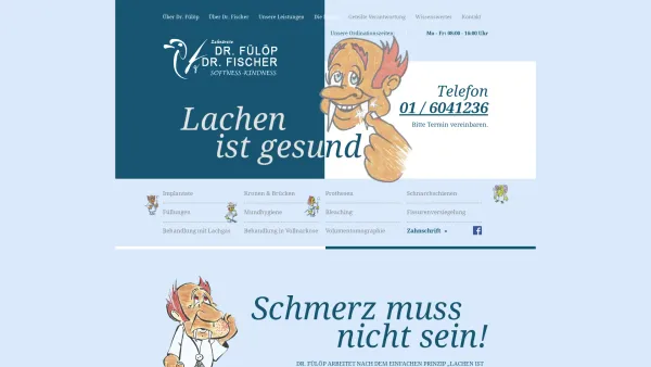 Website Screenshot: Zahnarztpraxis Dr. med. univ. Alexander Fülöp - Zahnarzt in Wien – nicht verzagen und Dr. Fülöp fragen - Date: 2023-06-15 16:02:34