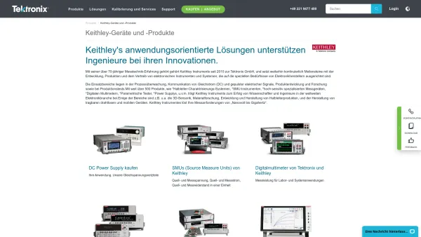 Website Screenshot: Ing.Wolfgang Setzer , Keithley Verkaufsbüro Österreich - Keithley-Geräte und -Produkte | Tektronix - Date: 2023-06-15 16:02:34