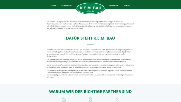 Website Screenshot: K.E.M. Bau KEM Bau GmbH - K.E.M. Bau GmbH - Date: 2023-06-23 12:04:43