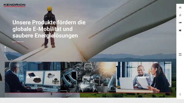 Website Screenshot: Kendrion Binder Magnete Vertriebs GmbH - KENDRION – innovative Lösungen für Automotive und Industrie - Date: 2023-06-15 16:02:34