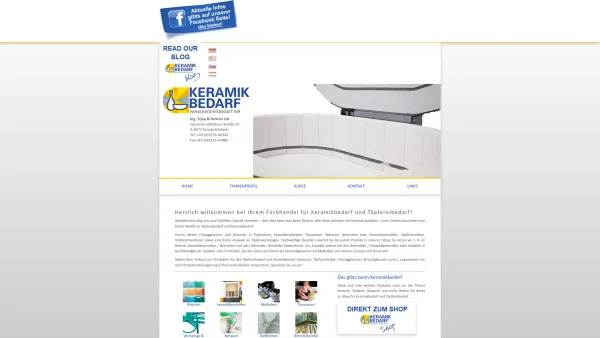 Website Screenshot: Keramikbedarf Ing. Tripp+Partner OG - Keramikbedarf - Date: 2023-06-23 12:04:46
