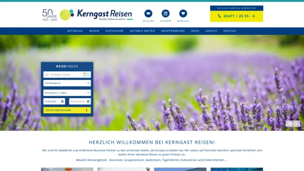 Website Screenshot: Kerngast Reisen Ihr Reisebüro und Busunternehmen - Kerngast Reisen GmbH I Ihr Busreise Partner I Busreisen, Gruppenreisen, Badereisen, Kurzreisen, Rundreisen aus der Steiermark - Date: 2023-06-14 10:37:10