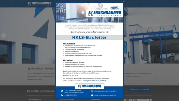 Website Screenshot: F.M. Kerschbaumer Gebäudetechnik - F.M. Kerschbaumer GmbH - TRADITION - INNOVATION - INSTALLATION - Date: 2023-06-14 10:41:09