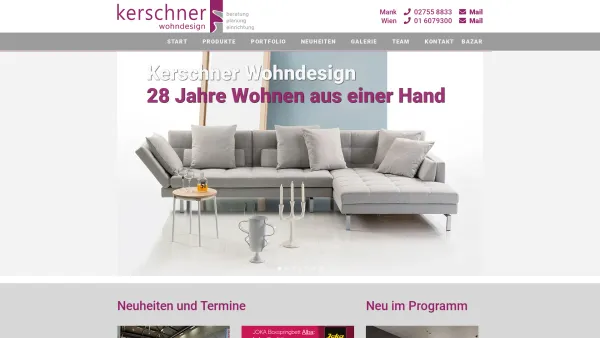 Website Screenshot: Kerschner Wohndesign - KERSCHNER WOHNdesign - Date: 2023-06-23 12:04:46