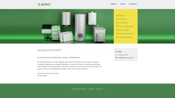 Website Screenshot: Erwin Baier - Verkauf & Service von Brenner - Kesseltechnik Baier - Date: 2023-06-14 10:41:09
