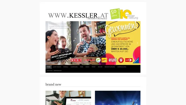 Website Screenshot: Prof. Erwin Kessler GesmbH - kessler werbung, Full Service Agentur, Webdesing, Printdesign, Radiowerbung - Date: 2023-06-23 12:04:46