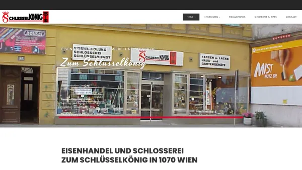 Website Screenshot: Erich BESCHLÜSSELKÖNIG ~~ - Home | Schlüsselkönig - Date: 2023-06-23 12:04:46