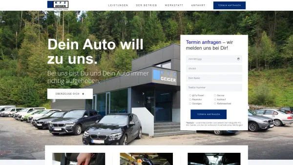 Website Screenshot: Gerald KFZ GEIGER Service Handel Prüfstelle - Dein BMW Spezialist » KFZ Geiger - Date: 2023-06-15 16:02:34