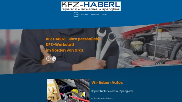 Website Screenshot: www.kfz-haberl.com - KFZ Werkstatt | Lackiererei | Spenglerei - Date: 2023-06-14 10:41:09
