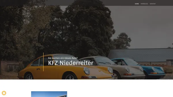 Website Screenshot: KFZ Meisterbetrieb Niederreiter - Startseite - KFZ Niederreiter - Date: 2023-06-23 12:04:46