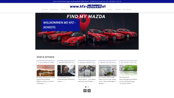 Website Screenshot: Autohaus Schiestl - Johann Schiestl GmbH - Ihr kompetenter Partner rund um's KFZ - Date: 2023-06-14 10:41:09