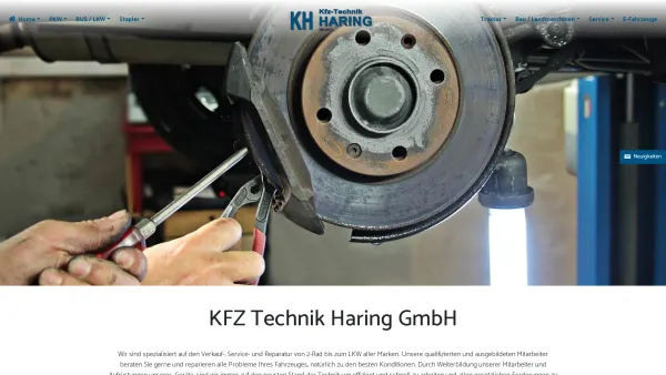 Website Screenshot: KFZ-Technik Haring GmbH - Home - KFZ Technik Haring - Date: 2023-06-23 12:04:48
