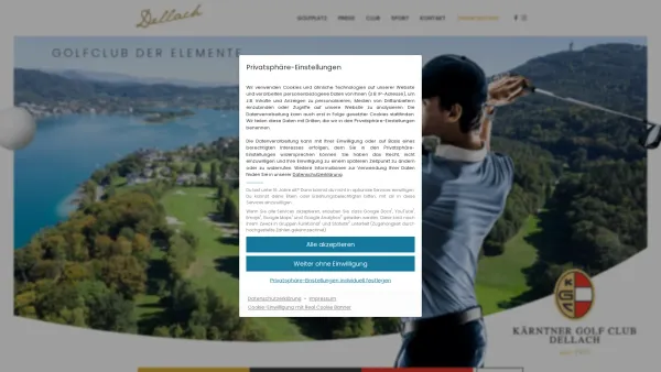 Website Screenshot: Kärntner Golfclub Golfclub Dellach - Kärntner Golfclub Dellach - Date: 2023-06-23 12:04:48