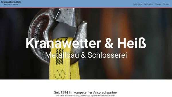 Website Screenshot: Kranawetter Heiß Metallbau GmbH Herzlich - Willkommen bei - Kranawetter & Heiß - Date: 2023-06-23 12:04:48