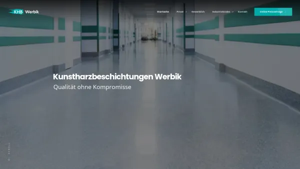 Website Screenshot: KHB Werbik - Kunstharzbeschichtungen in Wr. Neustadt - Startseite - KHB-Werbik - Date: 2023-06-23 12:04:48