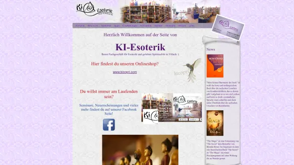 Website Screenshot: Esoterik-Buchhandlung-KI Geiger Mirtitsch index - Ki-Esoterik - Date: 2023-06-23 12:04:48