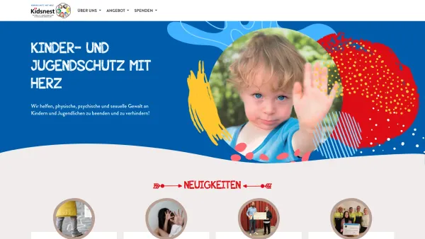 Website Screenshot: Kidsnest Ges.m.b.H - Kinder- und Jugendschutz mit Herz - Kidsnest - Date: 2023-06-23 12:04:48