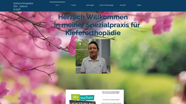 Website Screenshot: Kieferorthopädie DDr. Sabine Kröpfl - Start | spezialpraxis für Kieferorthopädie Fieberbrunnkfo-sabine-kroepfl - Date: 2023-06-15 16:02:34