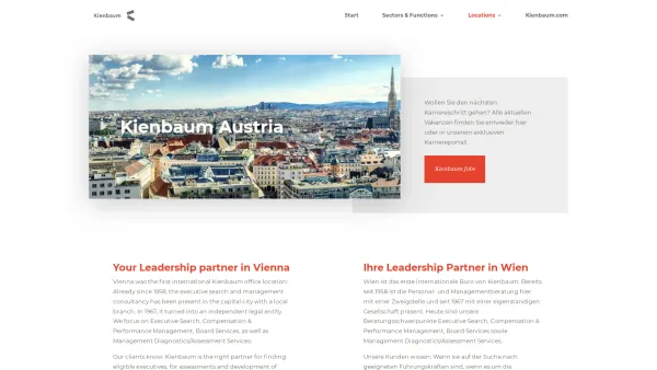 Website Screenshot: Kienbaum Consultants International GmbH - Kienbaum Austria: Ihre Leadership Partner in Wien - Date: 2023-06-23 12:04:48