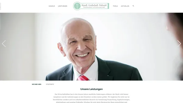 Website Screenshot: Alfred Kiendl - Startseite » Kiendl - Großschedl - Pußwald Wirtschaftstreuhand- und Steuerberatungs GmbH - Date: 2023-06-15 16:02:34