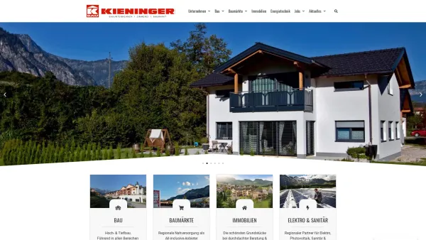 Website Screenshot: Kieninger GesmbH, Bauunternehmen - Kieninger Bau GesmbH - KIENINGER Ges.m.b.H. - Date: 2023-06-23 12:04:48