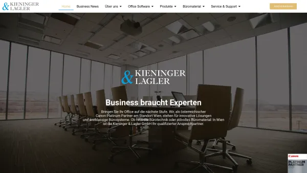Website Screenshot: Kieninger und Lagler GesmbH - Kieninger & Lagler GmbH - Date: 2023-06-23 12:04:49