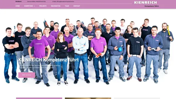 Website Screenshot: KIENREICH Gesellschaft TELEKOM AUSTRIA Lix BusinessWeb - Home | Kienreich Haustechnik - Date: 2023-06-14 10:41:09