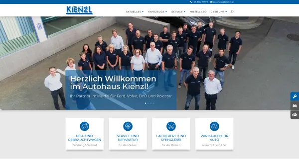 Website Screenshot: Autohaus Kienzl GmbH - Autohaus Kienzl | Ihr Partner im Murtal für Ford, Volvo, BYD und Polestar - Date: 2023-06-15 16:02:34