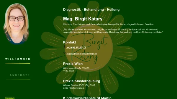 Website Screenshot: Kinder-Psychologie Dr. Sönmez - Kinderpsychologin - Mag.Birgit Katary - Date: 2023-06-23 12:04:51