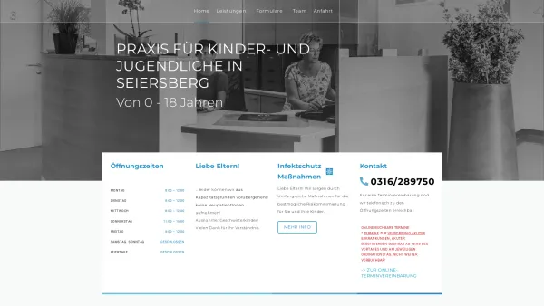 Website Screenshot: Schmutz Stephan Unbenanntes Dokument - Praxis für Kinder- und Jugendliche in Seiersberg – … für eine gesunde Zukunft unserer jungen Generation - Date: 2023-06-23 12:04:51