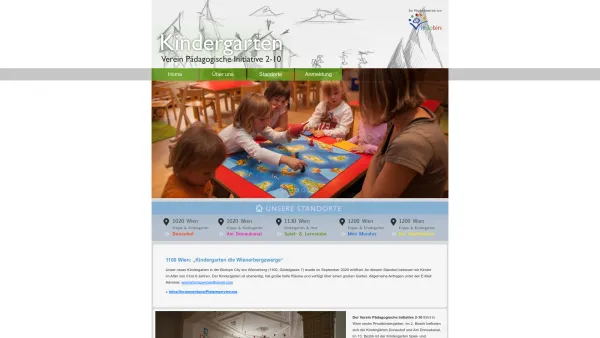 Website Screenshot: Kindergarten Donauhof - Kindergarten Verein Pädagogische Initiative 2-10 - Date: 2023-06-15 16:02:34