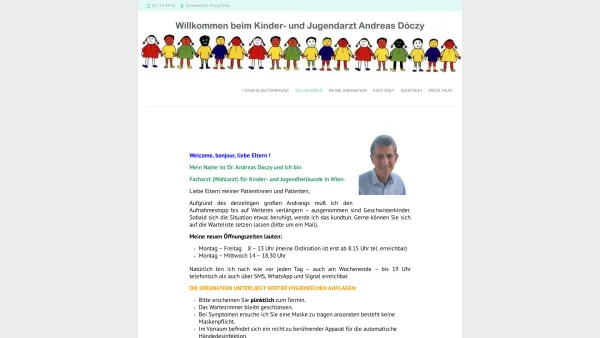 Website Screenshot: Dr. DoczybeKinderarzt Online - Willkommen | Kinderarzt Dr. Andreas Doczy - Date: 2023-06-23 12:04:51