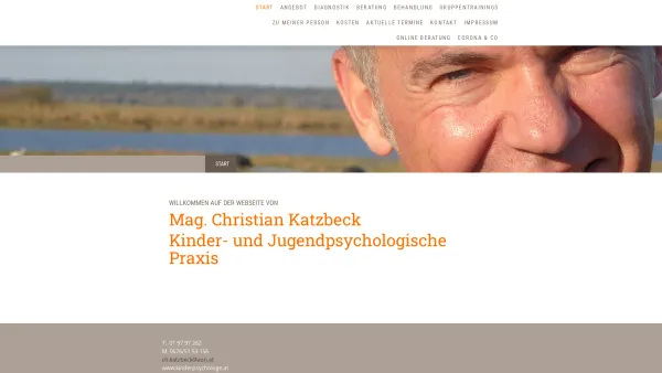 Website Screenshot: index.htmbei Mag. Christian Katzbeck - kinderpsychologe.at - kinderpsychologe.at - Date: 2023-06-23 12:04:51