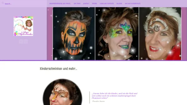 Website Screenshot: Anjas Kinderschminken und Luftballon modellieren - Kinderschminken und mehr... - Kinderschminken - Wien - Date: 2023-06-23 12:04:51