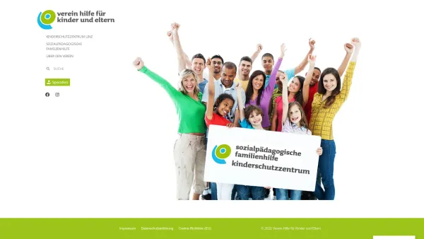 Website Screenshot: Kinderschutz-Zentrum Linz Verein Hilfe f Kinder u intro - Verein Hilfe für Kinder und Eltern - Date: 2023-06-23 12:04:51