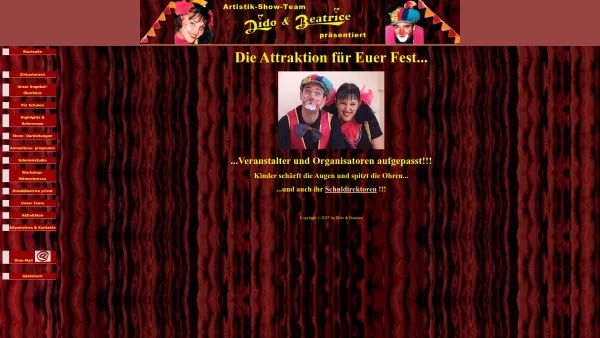 Website Screenshot: Artistik u Clownerie Spielfeste f Dido_und_Beatrice - Dido_und_Beatrice - Date: 2023-06-23 12:04:51