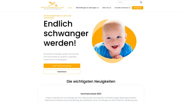 Website Screenshot: Kinderwunsch-Klinik Dr. J. Zech Innsbruck Tirol - Kinderwunsch-Clinic Dr. Zech Innsbruck - Date: 2023-06-14 10:41:12