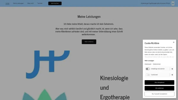 Website Screenshot: Kinesiologie und Ergotherapie JHP - Home | Kinesiologie & Ergotherapie Julia Hörmann-Pflock - Date: 2023-06-26 10:26:30