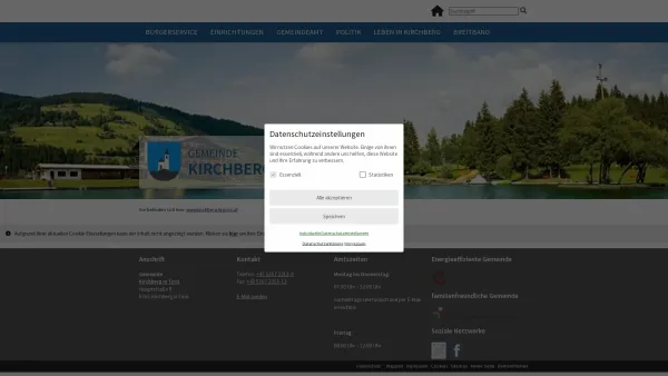 Website Screenshot: Kirchberg Gemeinde Region Regional Regionales Information System Gemeinde Gemeinden - Kirchberg in Tirol - www.kirchberg.tirol.gv.at - Date: 2023-06-23 12:04:54