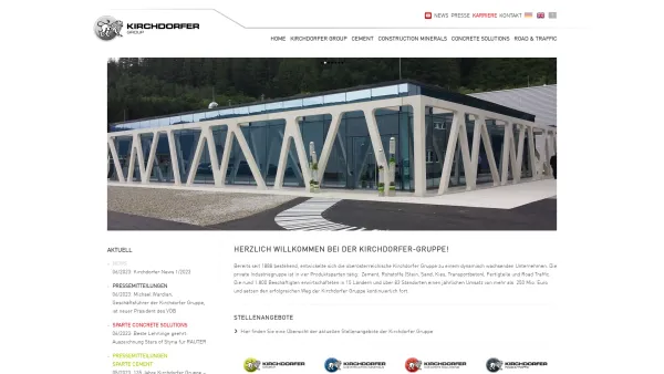 Website Screenshot: Kirchdorfer Industries GmbH & Co KG - Kirchdorfer Industries - Date: 2023-06-23 12:04:54