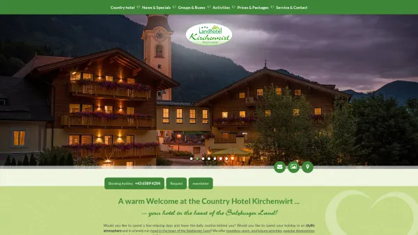 Website Screenshot: Kirchenwirt - country hotel kirchenwirt in the heart of salzburger land - our hotel offers you high quality and variety with regards to sports & wellness facilities as well as in... - Date: 2023-06-23 12:04:54