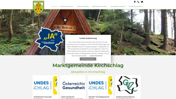 Website Screenshot: Gemeindeamt Kirchschlag Waldviertel! - Marktgemeinde Kirchschlag (Waldviertel) - Date: 2023-06-23 12:04:54