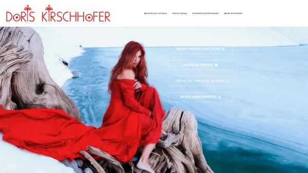 Website Screenshot: doris kirschhofer - Doris Kirschhofer: Musik, Interior Design, Schauspiel, Akrobatik - Date: 2023-06-23 12:04:54