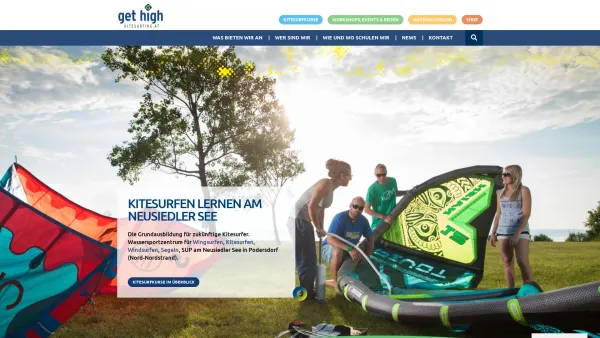 Website Screenshot: Kitesurfing Podersdorf - Kitesurfen lernen in Podersdorf Neusiedlersee - Kitesurfing.at - Date: 2023-06-14 16:36:44