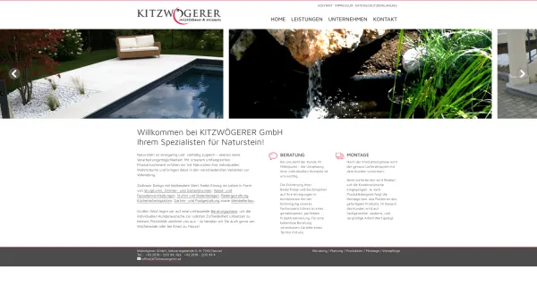 Website Screenshot: Kitzwögerer GmbH - Kitzwögerer - Kitzwögerer Steinbildhauer und Steinmetz - Date: 2023-06-23 12:04:57